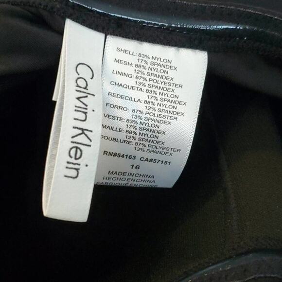 Calvin Klein Convertible Tummy-Control Swimdress - Picture 8 of 9